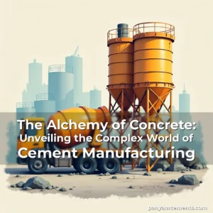 Artistic representation for The Alchemy of Concrete: Unveiling the Complex World of Cement Manufacturing