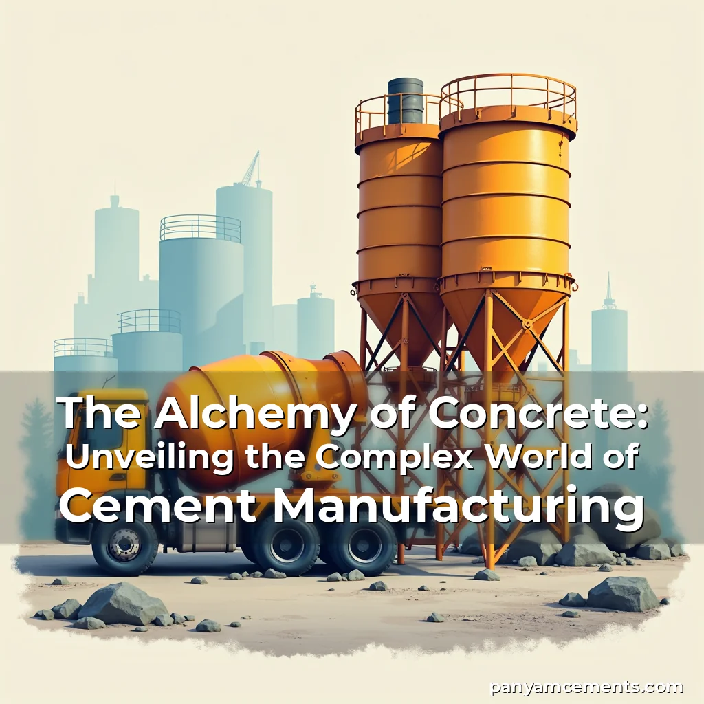 Read more about the article The Alchemy of Concrete: Unveiling the Complex World of Cement Manufacturing