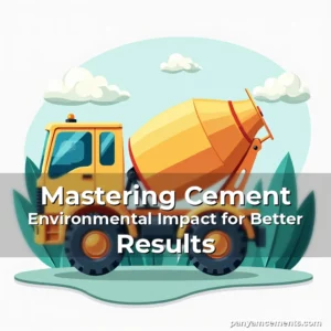 Artistic representation for Mastering Cement Environmental Impact for Better Results