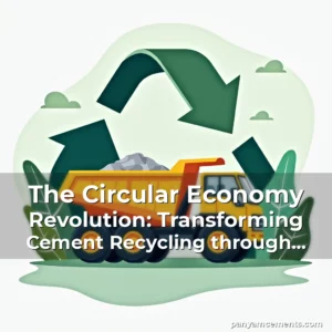 Artistic representation for The Circular Economy Revolution: Transforming Cement Recycling through Innovation and Sustainability
