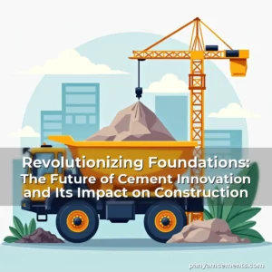 Artistic representation for Revolutionizing Foundations: The Future of Cement Innovation and Its Impact on Construction