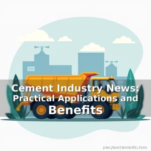 Artistic representation for Cement Industry News: Practical Applications and Benefits