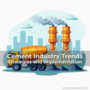 Artistic representation for Cement Industry Trends Strategies and Implementation