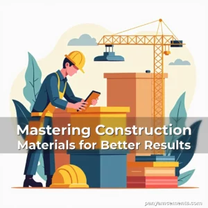 Artistic representation for Mastering Construction Materials for Better Results